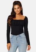 BUBBLEROOM Neija Square Neck Top Black XS