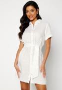 Bubbleroom Care Alyssa Linen dress Offwhite 40