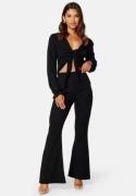 BUBBLEROOM Lillia front tie set Black L