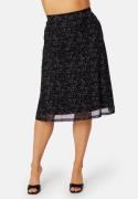 Happy Holly Serina mesh skirt Black / Floral 36/38