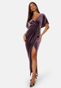 Bubbleroom Occasion Selena Velvet Maxi Dress Dusty lilac 40