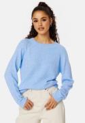 VERO MODA Doffy LS O-Neck Blouse Little Boy Blue Deta L