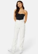 BUBBLEROOM Straight High Waist Jeans Offwhite 42