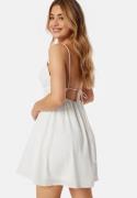 Bubbleroom Occasion Sunny Tie Back Dress White 38