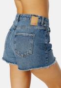 Pieces Tulla HW Shorts Medium Blue Denim XS