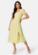 BUBBLEROOM Emilia puff sleeve dress Light yellow / Patterned 36