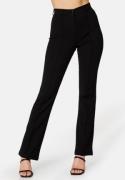 BUBBLEROOM Idarina Soft Flared Suit Trousers Black M