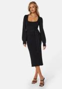 BUBBLEROOM Noura Knitted Dress Black XL