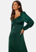 Bubbleroom Occasion Ginita Lace Insert Dress Dark green 38