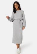 BUBBLEROOM Amira Knitted Dress Grey melange 4XL