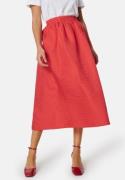 VILA Vimabelle HW Midi Volume Skirt Poppy Red 44