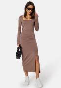 BUBBLEROOM Feya Slit Dress Dark mole M