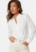 BUBBLEROOM Michele Broderie Anglaise Shirt White 40
