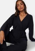 Happy Holly Paulette Wrap Top Navy 32/34