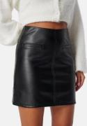 BUBBLEROOM Short PU Skirt Black M