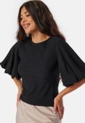 BUBBLEROOM Volume Sleeve Blouse Black XS