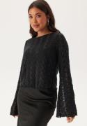 BUBBLEROOM Structure Boatneck Top Black XS