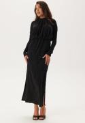 YAS Yasyen Ls Long Dress Black Detail:black Lurex XS