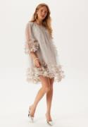 Ida Sjöstedt River Dress Pale Mushroom/SILVER GLITTERIL 38