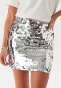 ONLY Onlnancy Sequin Skirt silver M