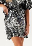 SELECTED FEMME Slftana Hw Short Sequins Skirt silver 42