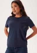 GANT Reg Script Ss T-shirt Evening Blue XL