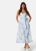 Bardot Vibrant tie dye midi dress Blue 34(UK6)