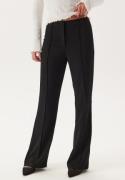 BUBBLEROOM Flared Structured Suit Trousers Black 36