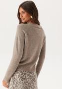 VERO MODA Vmdoffy LS O-Neck Blouse Moon Rock Detail:Melange M