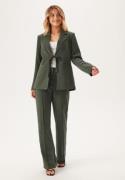 BUBBLEROOM Front Tie Structured Blazer Dark green 38