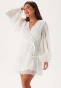 Bubbleroom Occasion Frill Balloon Sleeve Dress White M