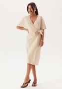 Happy Holly Soft Kimono Sleeve Dress Light beige 40/42