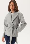 ONLY Onlaugusta Life Short Coat  Light Grey Melange M