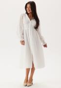 BUBBLEROOM Broderie Anglaise Midi Dress White 40