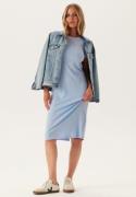 TOMMY JEANS Tjw Rib Bodycon Midi Dress C3q Sweet Blue M