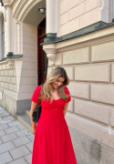 Happy Holly Broderie Anglaise Dress Red 36/38
