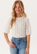 Happy Holly Broderie Anglaise Top Offwhite 36/38