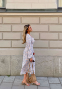 Happy Holly Structured Dress Offwhite/Patterned 52/54
