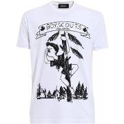 Lyhythihainen t-paita Dsquared  S74GD0377  EU XXL