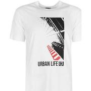 Lyhythihainen t-paita Les Hommes  URG800P UG816 | Urban Life LHU  EU X...