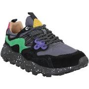 Tennarit Flower Mountain  Yamano Suede Nylon Homme Black Green  41