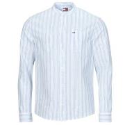 Pitkähihainen paitapusero Tommy Jeans  TJM MAO STRIPE LINEN BLEND SHIR...