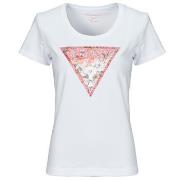 Lyhythihainen t-paita Guess  RN SATIN TRIANGLE  EU S