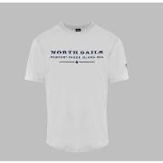 Lyhythihainen t-paita North Sails  9024020101 White  EU XXL