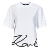 Lyhythihainen t-paita Karl Lagerfeld  karl signature hem t-shirt  EU S