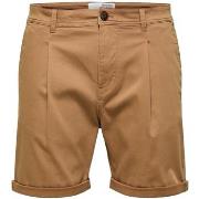 Shortsit & Bermuda-shortsit Selected  Noos Comfort-Gabriel - Toasted C...