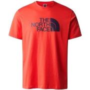 T-paidat & Poolot The North Face  Easy T-Shirt - Fiery Red  EU M
