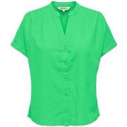 Paita Only  Nilla-Caro Shirt S/S - Summer Green  EU S