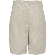 Shortsit & Bermuda-shortsit Only  Caro HW Long Shorts - Silver Lining ...