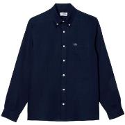 Pitkähihainen paitapusero Lacoste  Linen Casual Shirt - Marine  EU S /...